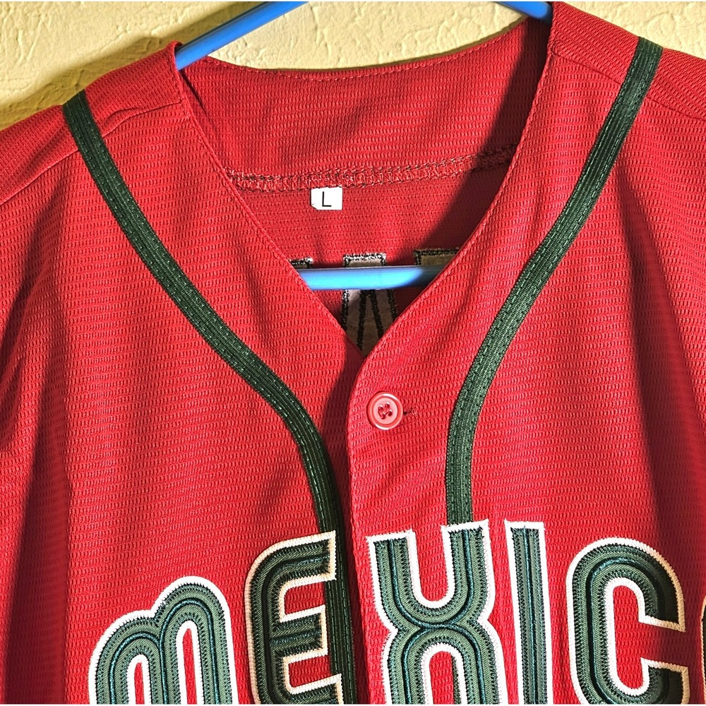 New-Red Mexico World Baseball Classics Jersey-#56-Arozarena Child Large - Picture 2 of 4